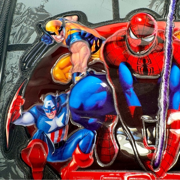 NWOT. Marvel kids Backpack Super Heroes Marvel apporx. 10”L x 12”H x 2”W. - Picture 3 of 16